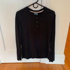 Jason Scott Long Sleeve Henley (Black)